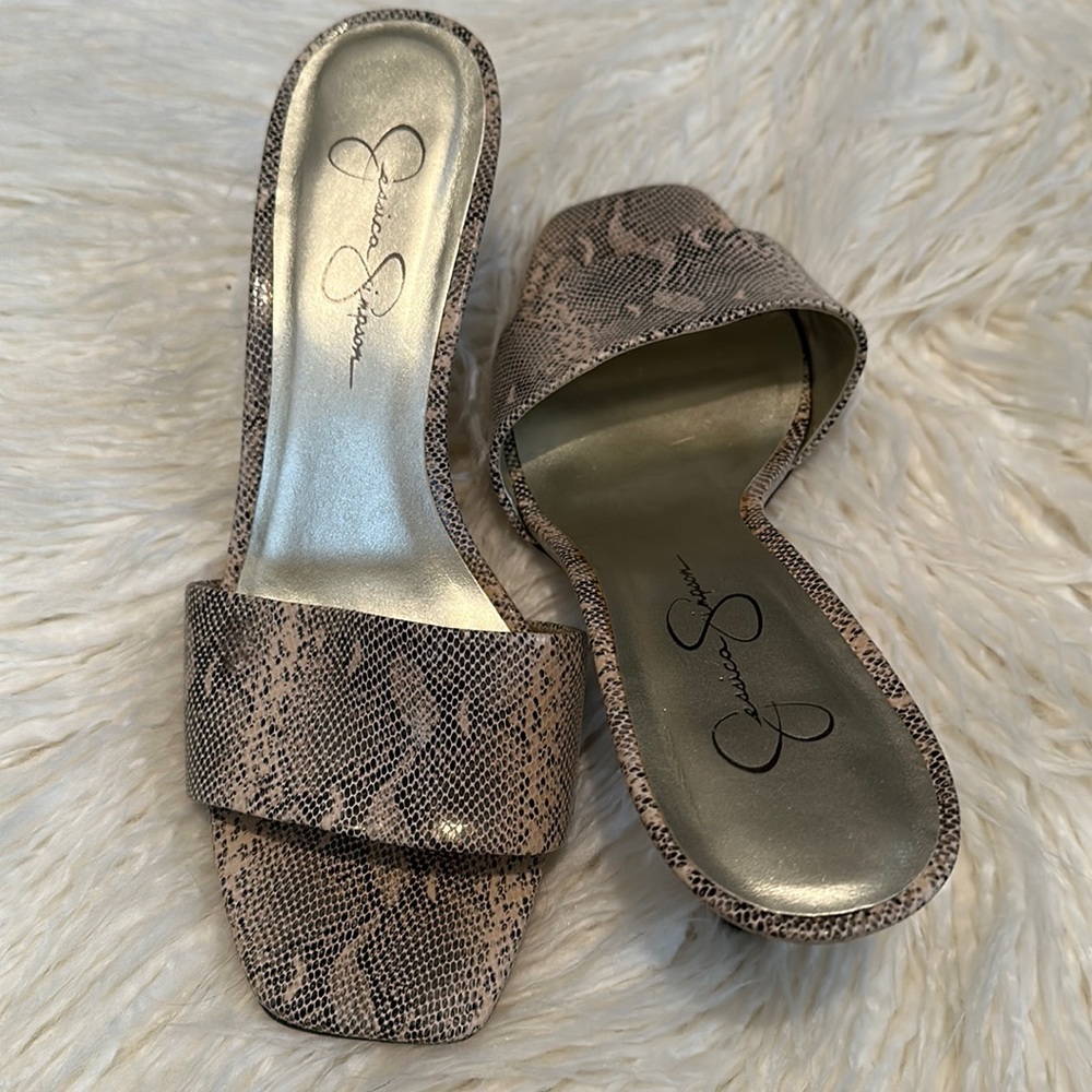 Jessica Simpson Clarina Snake Skin Heel